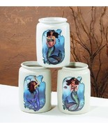 Mermaid Crocks Jar Set of 3 Ocean Sea Nautical Mythical Fantasy Collecti... - £51.03 GBP