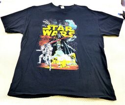 Star Wars Black Graphic Tee Darth Vader Stormtroopers AT-AT Print Fruit ... - $11.40