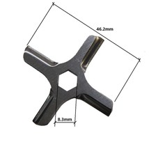 HEX Center hole knife for MANY Moulinex meat grinders.  Please Confirm size - £9.05 GBP