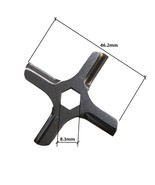 HEX Center hole knife for MANY Moulinex meat grinders.  Please Confirm size - $16.16 CAD