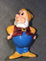 Snow White Disney Dwarf Dwarves Cake Topper Pvc Vintage Figure 2” Happy - £17.26 GBP