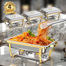 Chafing Dishes for Buffet, 8QT Stainless Steel Chafing Dish Buffet Set, ... - $688.49