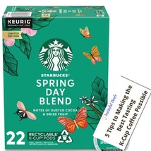 Starbucks Spring Day Blend Coffee 22 to 132 Count Keurig K cups Choose A... - £23.49 GBP+