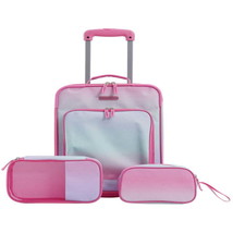 3Pc Junior Travel Luggage Set, Pink Omni - £41.82 GBP