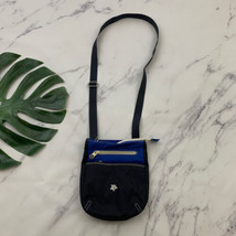 Sherpani Nylon Cross Body Purse Bag Gray Blue Embroidered Flower Small L... - $16.82