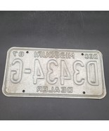 Vintage Aluminum DEC 1987 Green White Missouri Dealership License Plate ... - £6.97 GBP