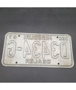 Vintage Aluminum DEC 1987 Green White Missouri Dealership License Plate ... - £6.81 GBP