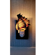 Sea Shell Night Light Plug-In | Black Radix Coastal Nautical Beach House Decor - $13.00