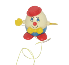 Vintage Fisher Price HUMPTY DUMPTY Pull Toy with Spinning Hands - $9.88