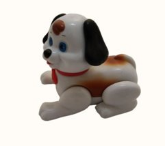 2002 Fisher Price Brown and White Pull Along Puppy McDonalds Vintage Toy - £12.51 GBP
