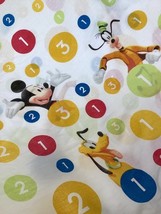 Disney Mickey Mouse Donald Duck Flat twin Sheet Numbers - $19.99