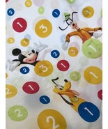 Disney Mickey Mouse Donald Duck Flat twin Sheet Numbers - $369.57 MXN