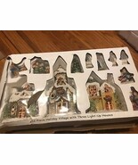 Holiday Magic 12pc. Holiday Village Very Rare Vintage Ships N 24h Christmas - $2,356.48 MXN