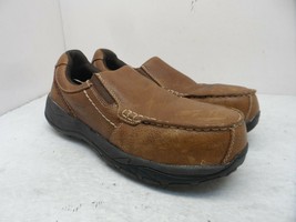 Rockport Men&#39;s Slip-On Extreme Light RK6748 Work Shoes Brown Leather Size 11M - £44.77 GBP