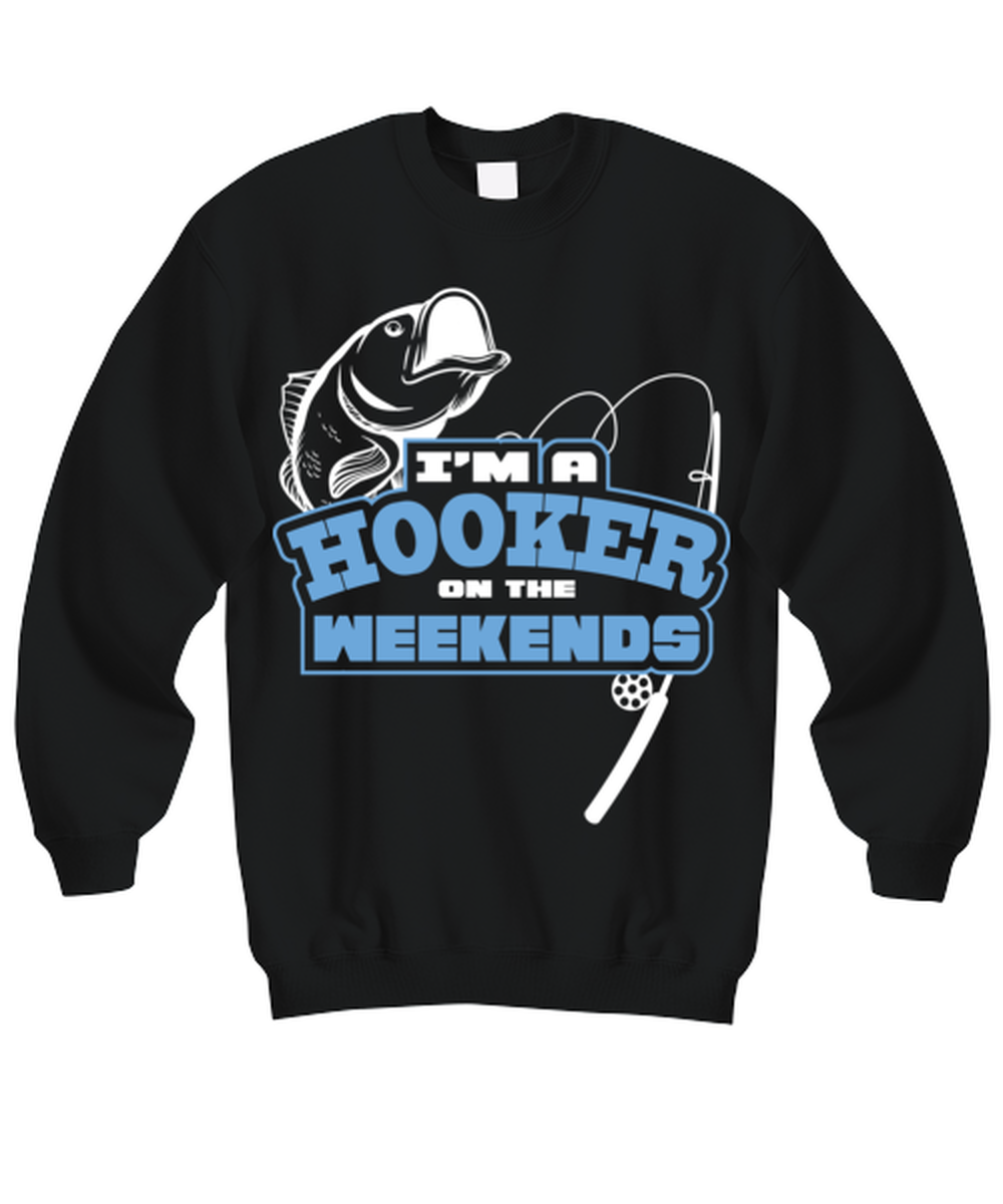 Weekend Hooker, black Sweatshirt. Model 6400014  - $39.99