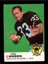 1969 Topps #68 Billy Cannon Vg+ Raiders *XR27434 - £3.13 GBP