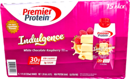 Premier Protein 30g High Protein Shake White Chocolate Raspberry 15 Ct E... - $46.54