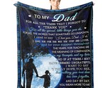 Dad Gifts From Daughter - Dad Blanket From Daughter 50&quot;X40&quot; - Birthday G... - £34.00 GBP