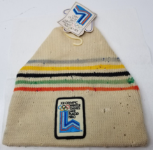 Lake Placid Olympics Wool Winter Hat Cap Original Tags Awful Rough Condi... - £14.88 GBP