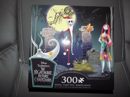 Nightmare Before Christmas 300 PC Puzzle Jack Skellington and Sally NEW - $25.55