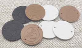 custom leather tags 200pcs - £64.10 GBP
