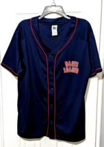 Mens Womens Baseball Shirt Jersey Bases Loaded Funny Top Raised Red Trim Large - £11.82 GBP