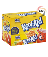 Full Box 48x Packets Kool-Aid Peach Mango Caffeine Free Soft Drink Mix |... - £20.07 GBP