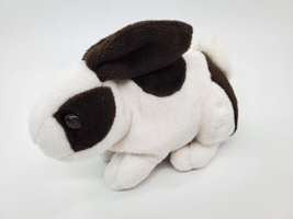 Walmart Bunny Rabbit Choc Brown &amp; White Plush 8&quot; Stuffed Animal Easter Toy B96 - £7.85 GBP