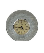 Studio Nova Clear Crystal Quartz Table Clock Made in Germany 5&quot; x 5.25&quot; ... - $18.50