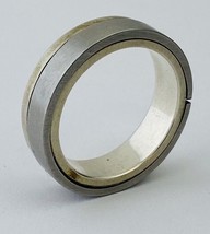 Artisan Made Titanium Two-Tone Ring, Unisex 5mm Band, Size 8 - £29.14 GBP