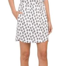 NWT Ladies BELYN KEY BLACK & WHITE MOSAIC POLKA DOT PANEL GOLF SKORT  XS & XL image 2