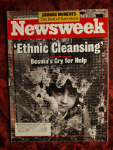 NEWSWEEK August 17 1992 Bosnia Ethnic Cleansing Barcelona Olympics Crooners - £6.75 GBP