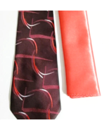 New KaiLong Mens Hand Made Silk NeckTie Burgundy / Red Solid silk handke... - £25.21 GBP