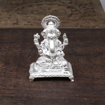 Sterling Solid silver Lord Ganesha silver statue God idols Gift - £61.46 GBP