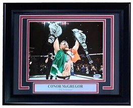 Conor Mcgregor Firmado Enmarcado 8x10 UFC Cinturones Foto PSA Holograma - $329.78