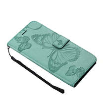 Anymob Huawei Turquoise Leather Phone Case Butterfly Flip Wallet Cover  - £21.15 GBP