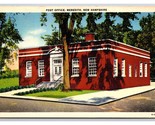 Post Office Meredith New Hampshire NH Linen Postcard T21 - $1.93