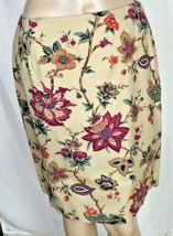 Talbots Women&#39;s Skirt Size 8 Floral Duck Cloth  - $22.53