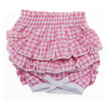 Ruffled Pink Gingham Dog Panties - £24.04 GBP