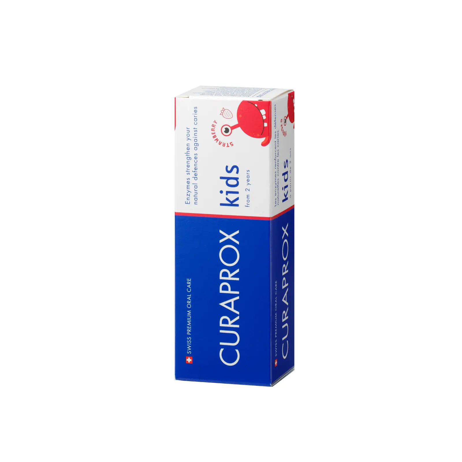 4 PACK Curaprox KIDS TOOTHPASTE STRAWBERRY, 60ML-SHIP WORLDWIDE