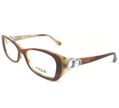 Vogue Eyeglasses Frames VO 2808-H 1667 Brown Cat Eye Faux Pearl 51-16-135 - £43.77 GBP