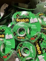 (63) 3M Scotch 5 Packs Magic Tape Dispenser Matte Finish 1/2&quot; x 800&quot; (22... - £133.11 GBP