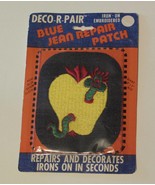 Iron-on Jean Patch Embroidered Repair &amp; Decorate 4in x 5in - €5,66 EUR