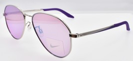 Nike Ascendant CT7863 025 Sunglasses Aviator Silver / Rose Violet Mirror - £61.94 GBP