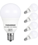 FAGUANGAO E17 Intermediate Base LED G14 Bulbs, 6W 60W Equivalent, 3000K ... - £20.29 GBP
