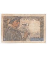 786 Numero Sacro Finale Da Invertire Francia, 10 Franchi, 1947, XF - $29.44