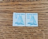 Pair USA 1987 14c Iceboat 1880&#39;s Stamp - Transportation Series 2134 - $1.04