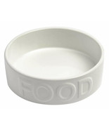 Pet Dog/Cat Food Bowl By Park Life Designs 6.25&quot; Medium Classic(White)NE... - $273.91 MXN