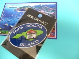 Catalina Island Avalon California Combo Post Card &amp; IRON-ON Patch #I-7 - £18.98 GBP
