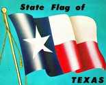 Texas TX Lone Star State Flag of Texas Unused UNP Vtg Chrome Postcard - $2.92